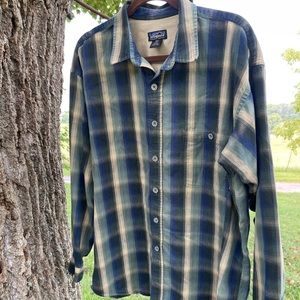 Patagonia Organic Cotton Plaid Long Sleeve Shirt M-XL Pre-Owned